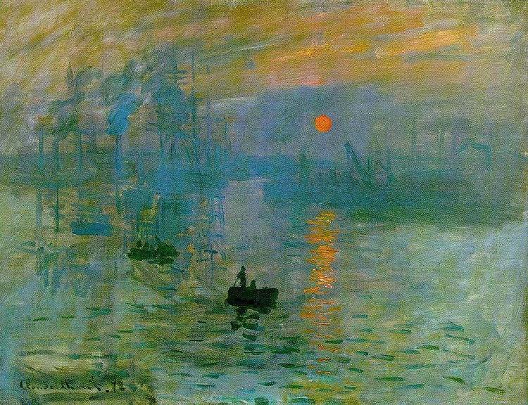 Claude Monet Impression, Sunrise oil painting image